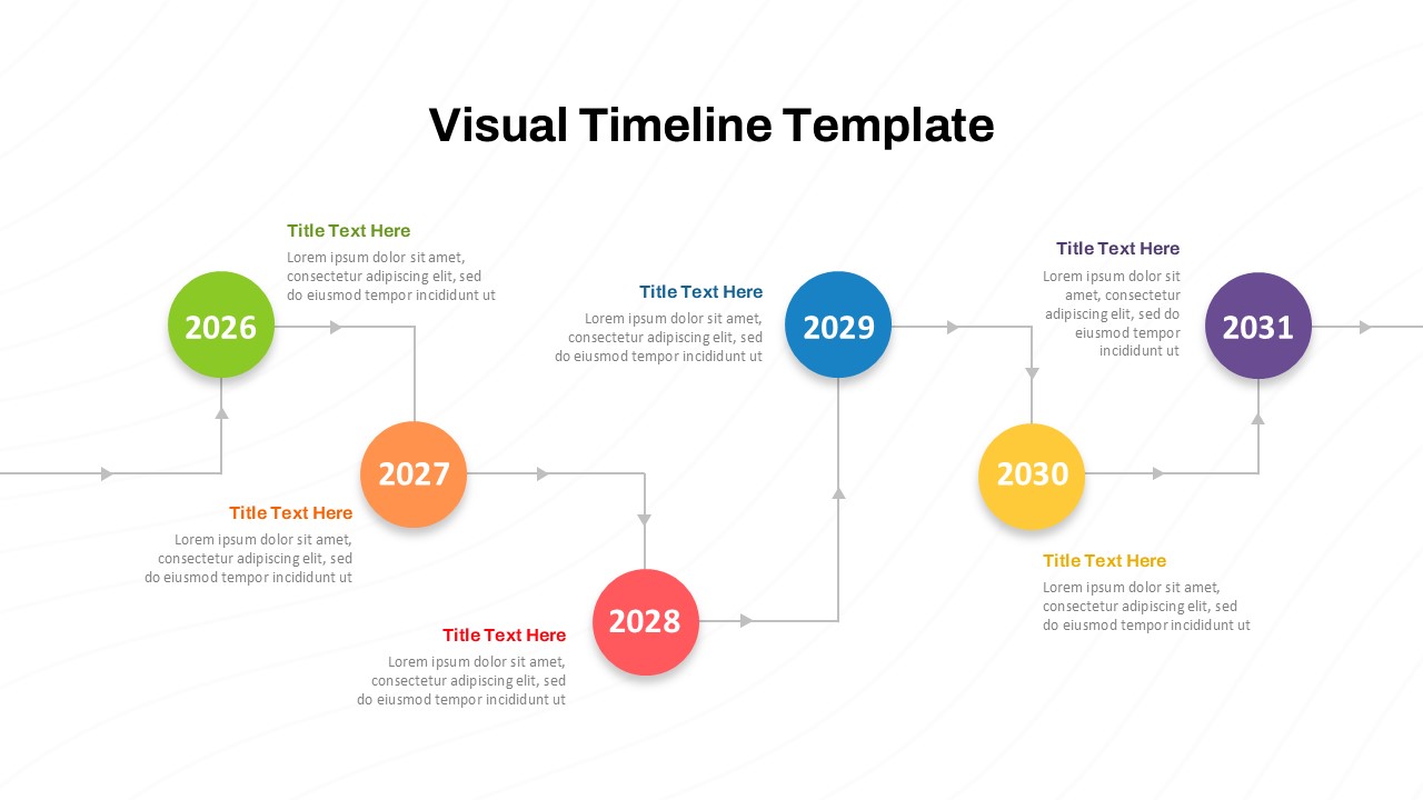10 Milestone Company Timeline PowerPoint Template SlideKit