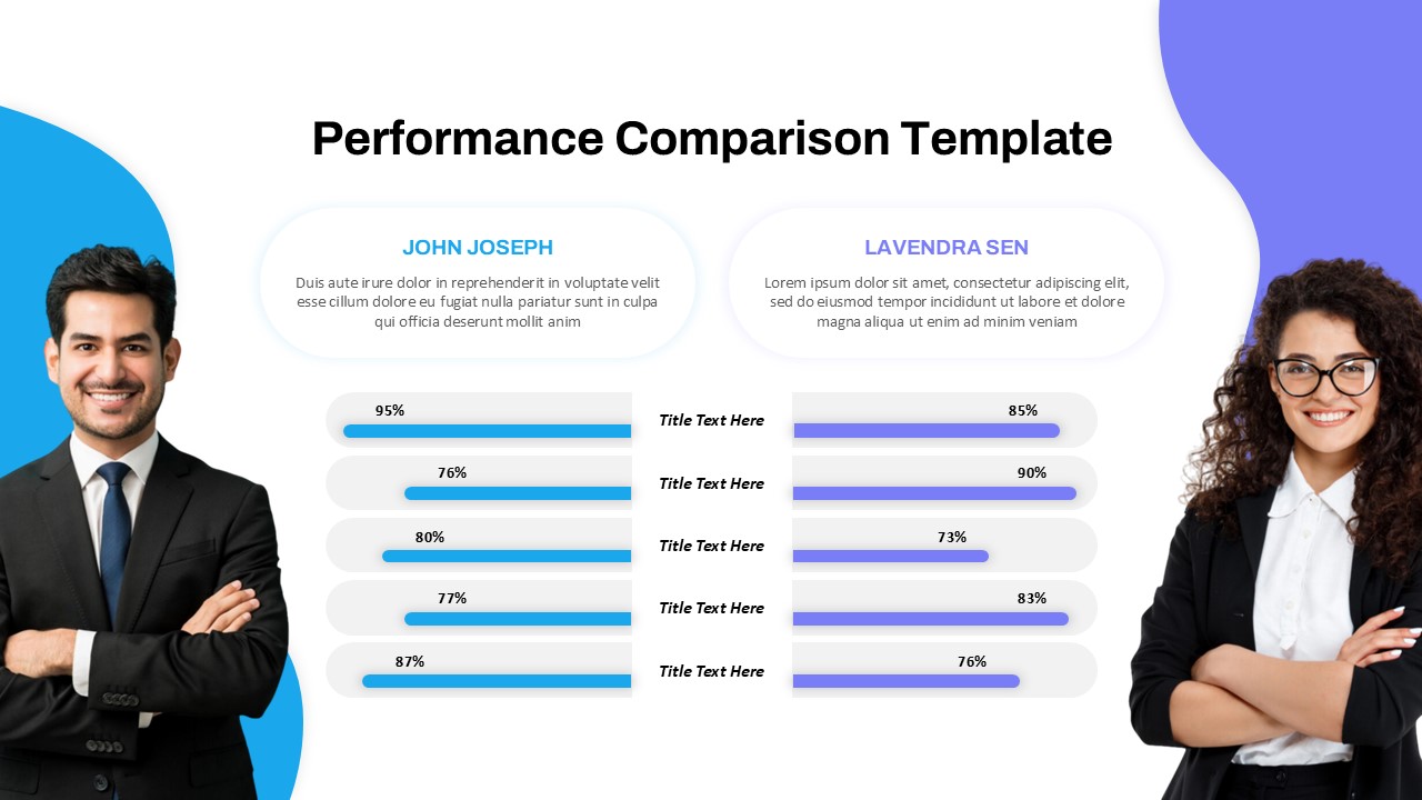 Blank Comparison Chart PowerPoint and Google Slides Template - SlideKit