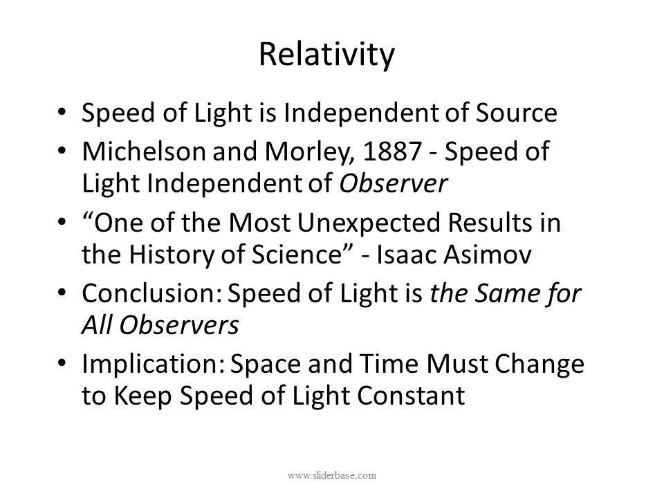 Relativity
