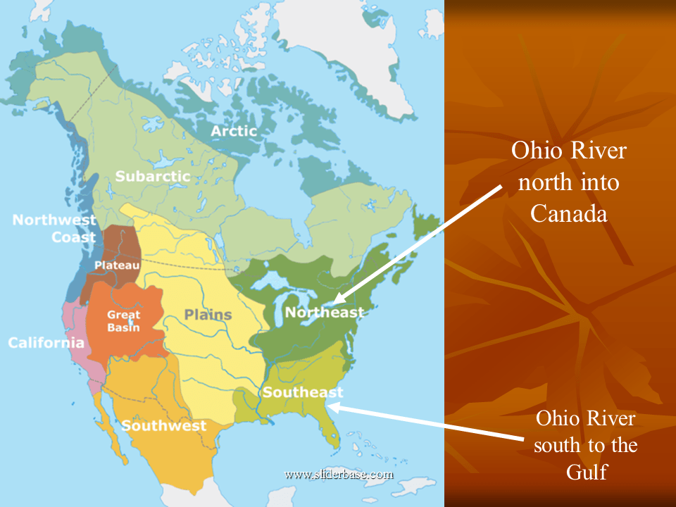 Map Of Ohio And Canada The Woodland Indians Presentation History