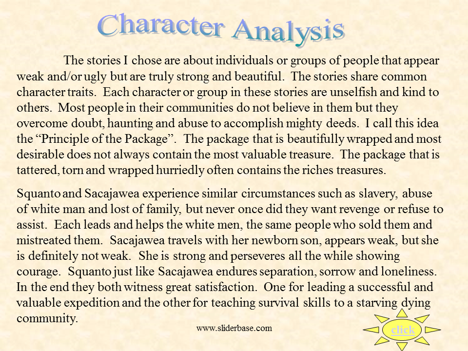 Character Analysis