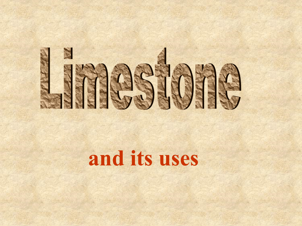 Limestone Presentation Chemistry