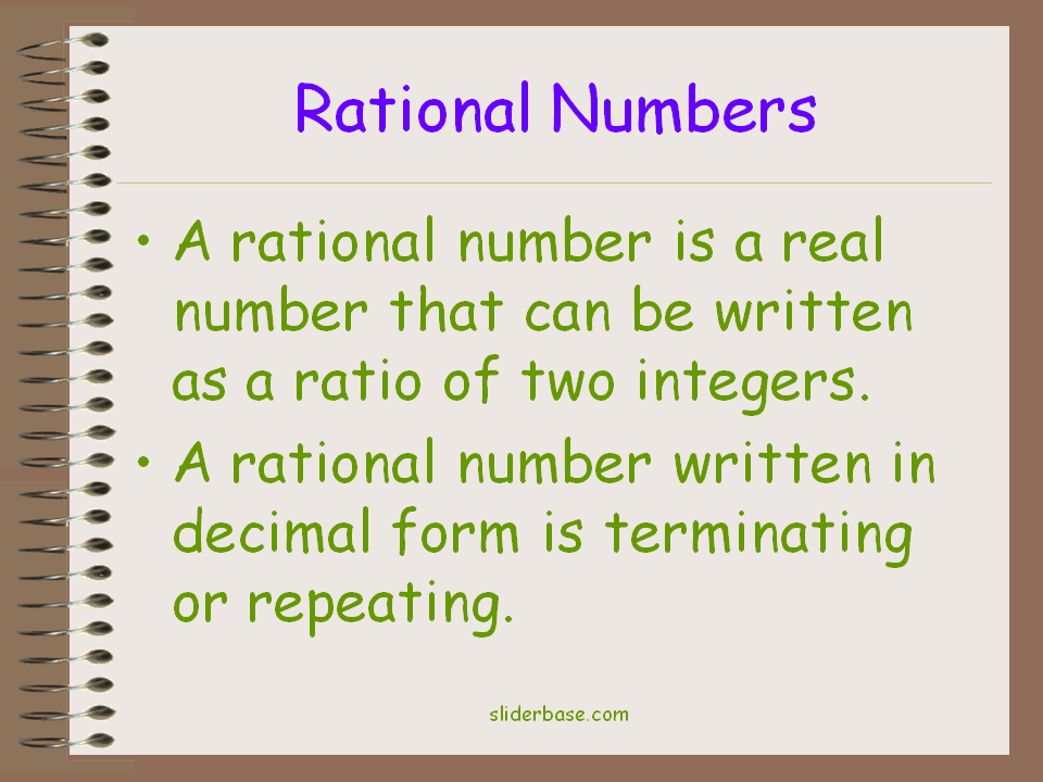Real Numbers Presentation Mathematics