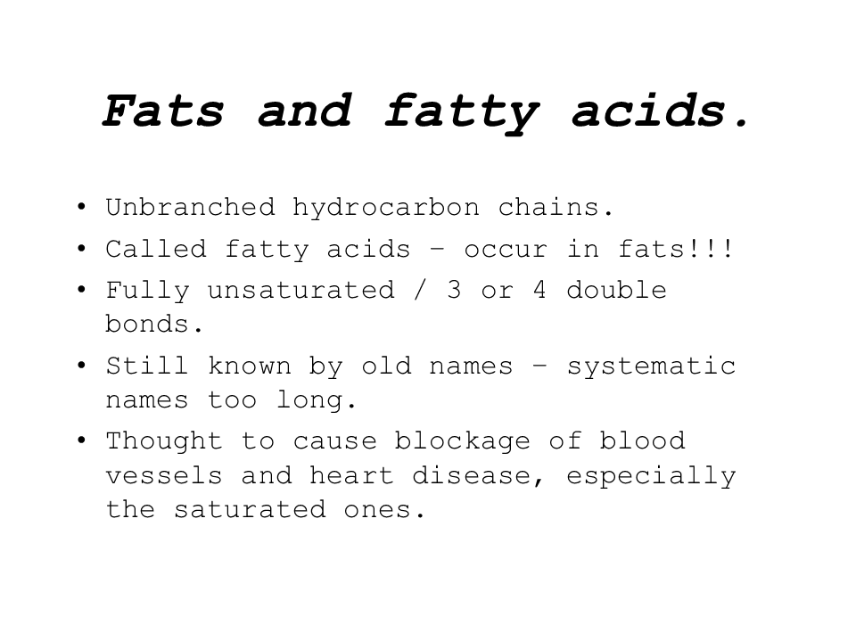 Oils and Fats Presentation Chemistry