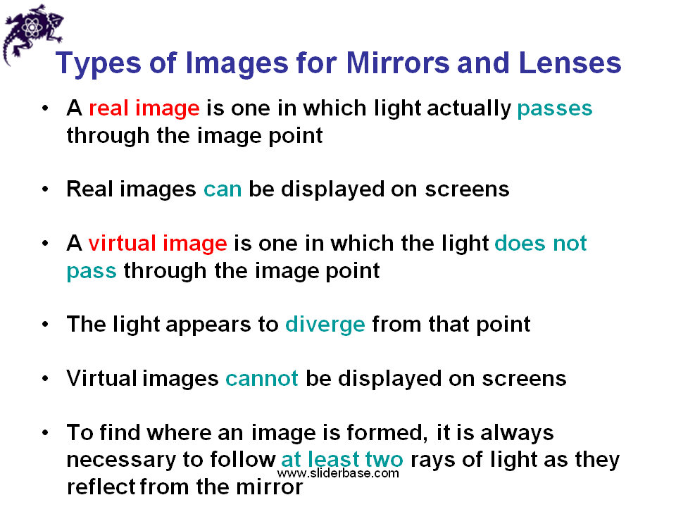 Mirrors and Lenses Presentation Physics