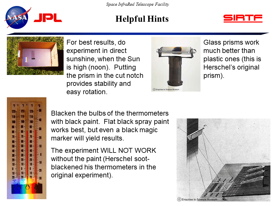 Space Infrared Telescope Facility (SIRTF) The Herschel Experiment