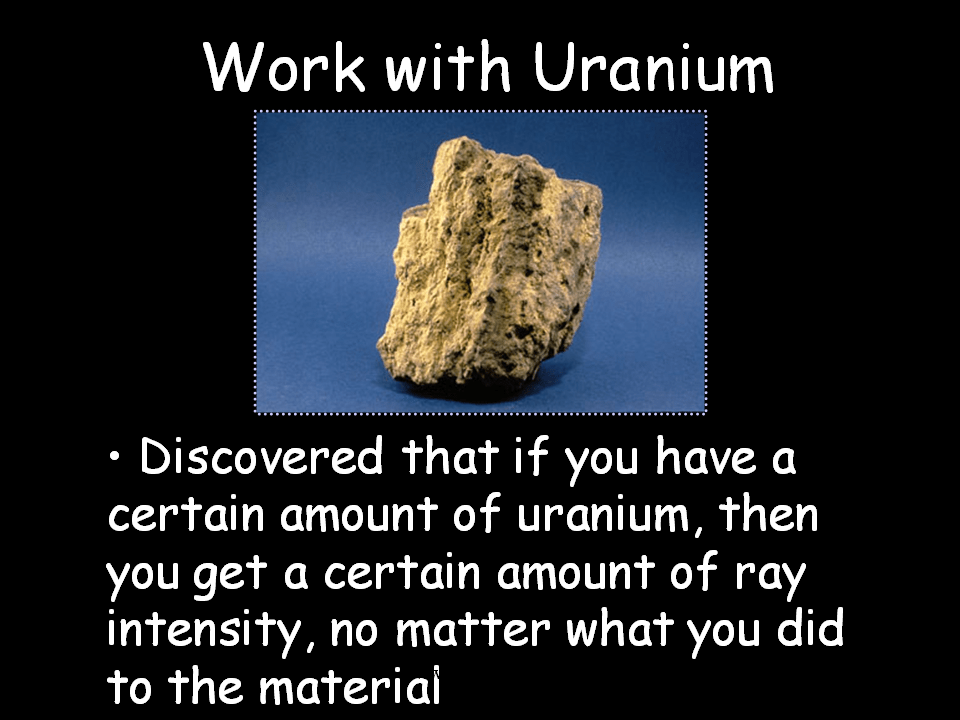 Properties of Radium