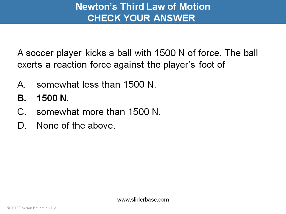 Newton’s third law of motion Presentation Physics