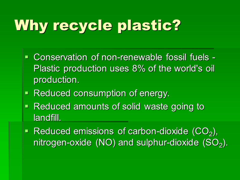 Plastic recycling starter Presentation Chemistry