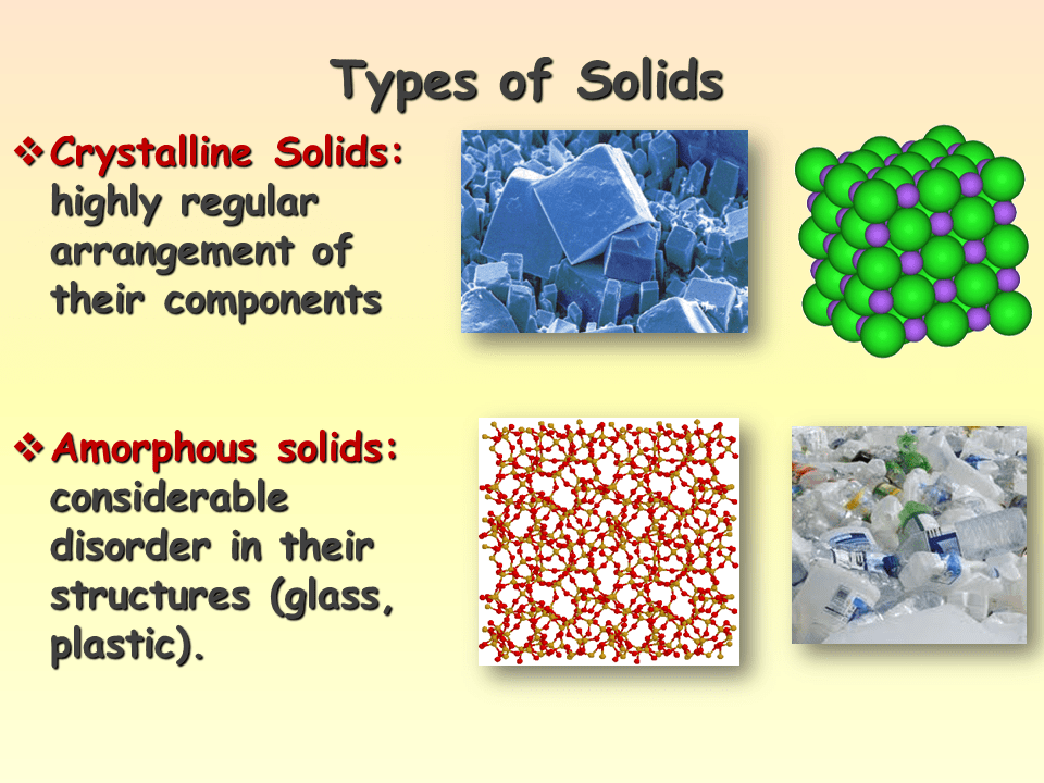 Properties of Solids Presentation Chemistry
