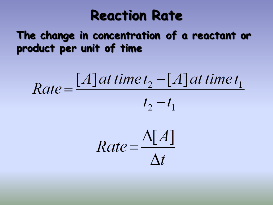Rate Laws Presentation Chemistry