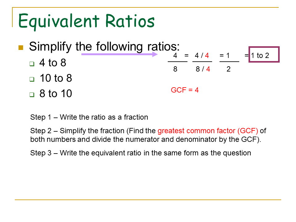Ratio Presentation Mathematics
