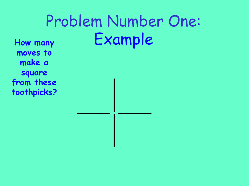 Toothpick puzzles - Presentation Mathematics