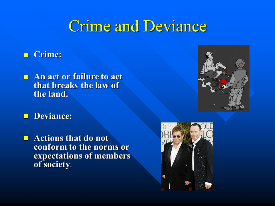 Crime and Deviance Presentation Sociology