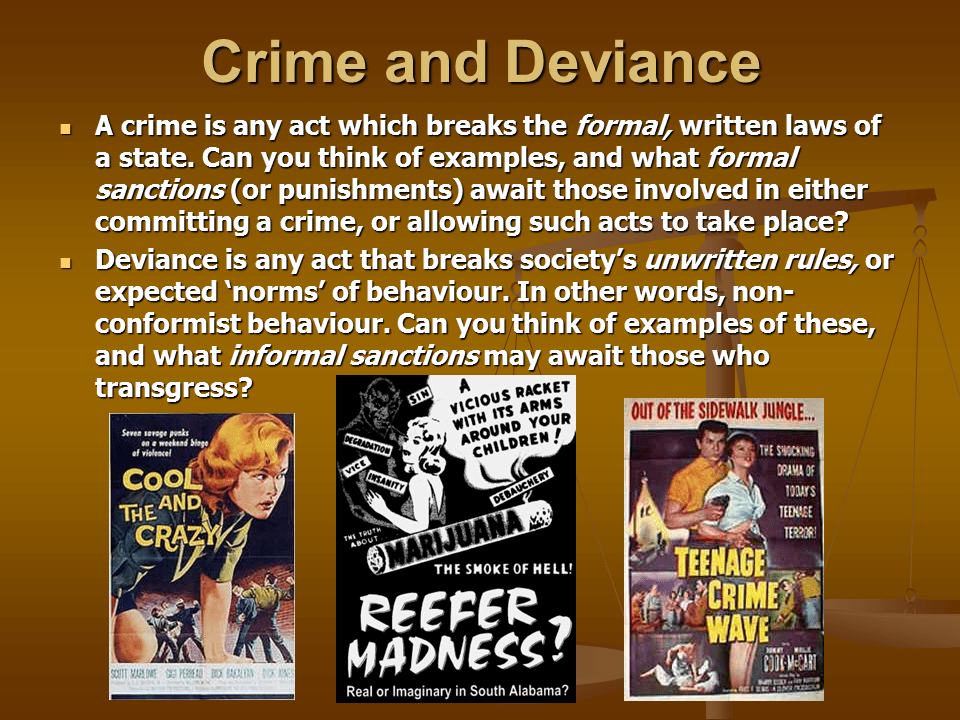 Introduction to Crime and Deviance Presentation Sociology