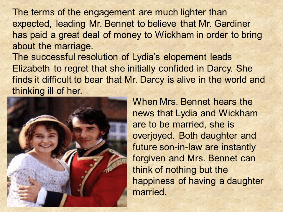 A little later, Mr. receives a letter from Mr. Gardiner. Lydia