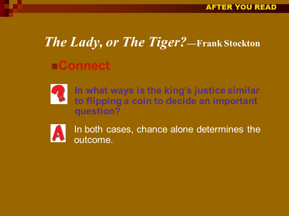 The Lady, or the Tiger Presentation English Literature