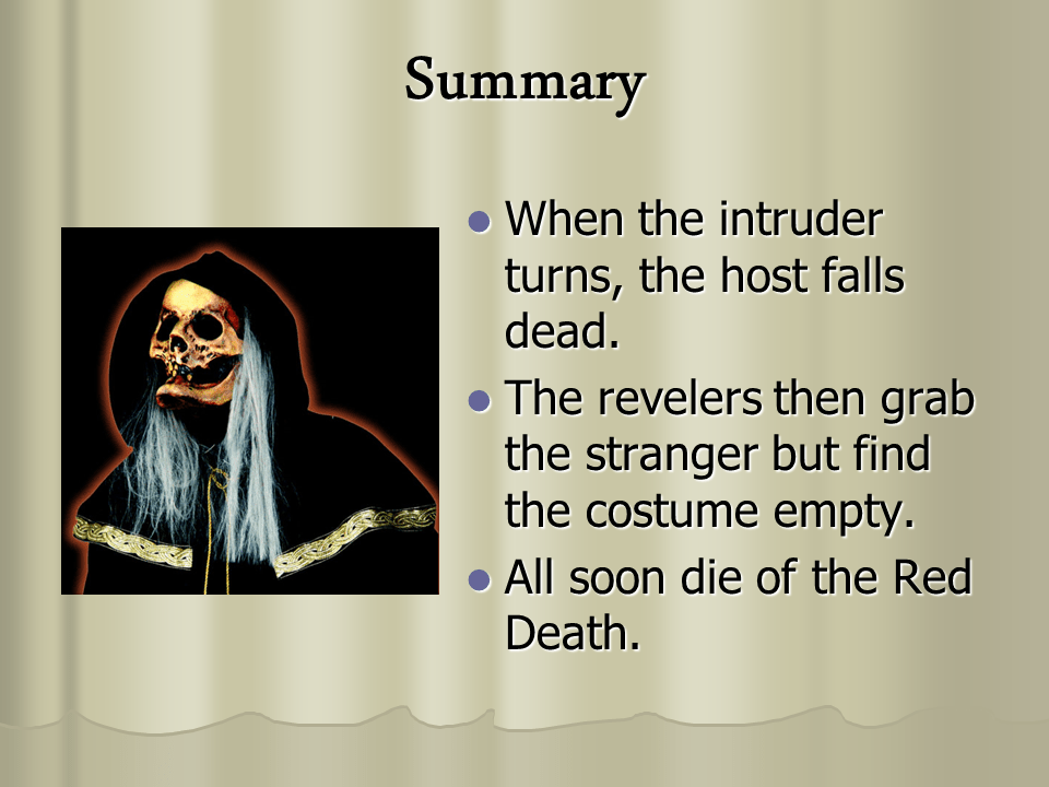 The Masque of the Red Death Presentation English Literature