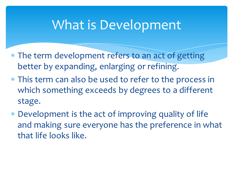 Development Presentation Geography
