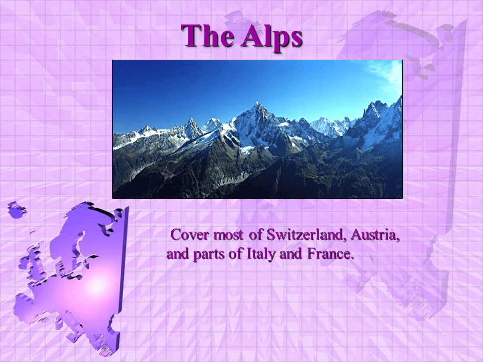 Europe the contintent Presentation Geography