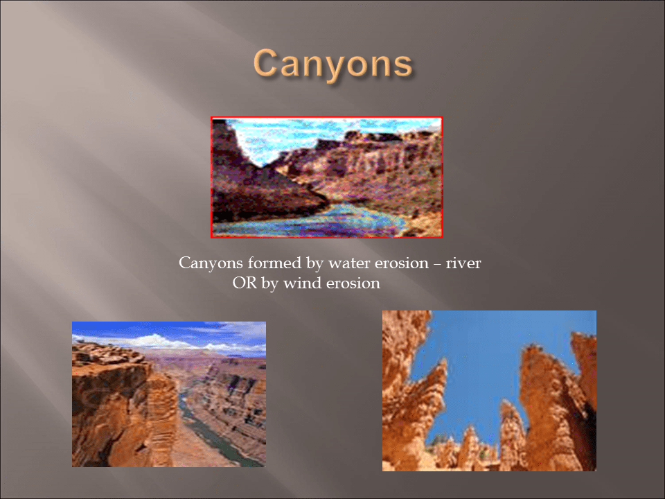 Landforms Presentation Geography
