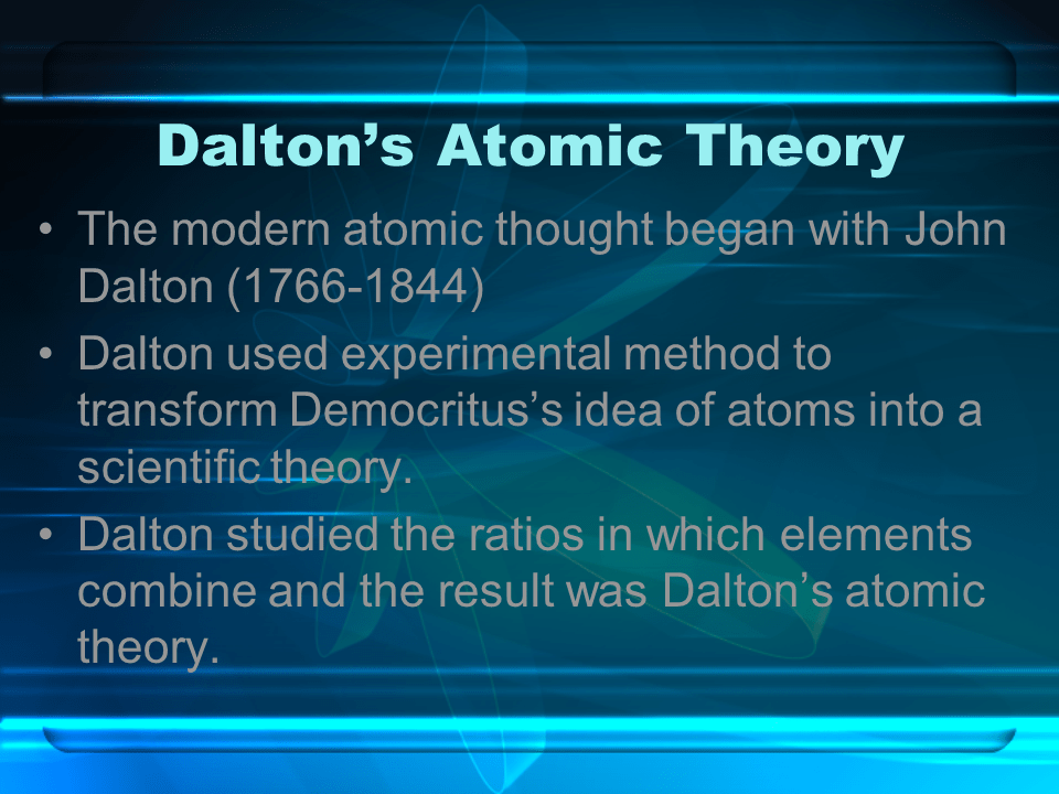 Defining the Atom Presentation Physics