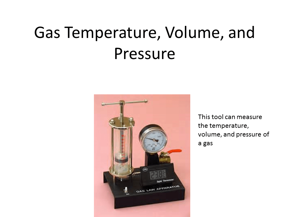 Gas Temperature Volume and Pressure Presentation Physics