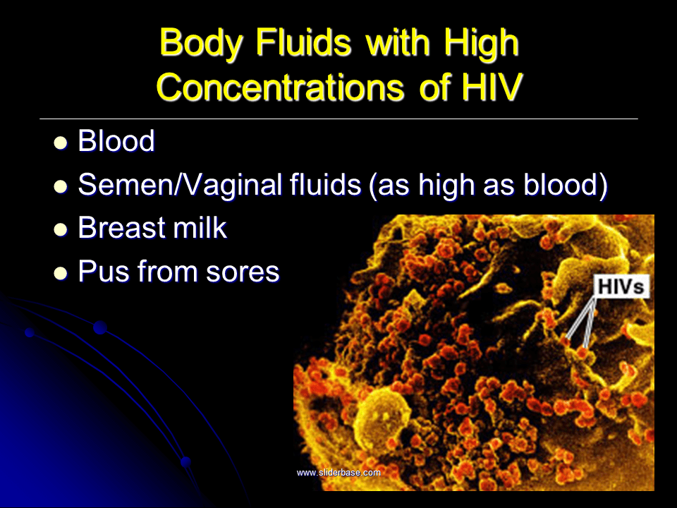 Human Imunnodeficiency Virus Presentation Health and Disease