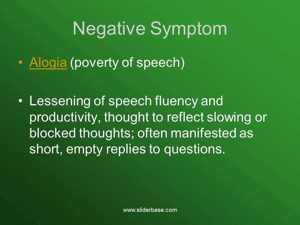 Examples of Avolition