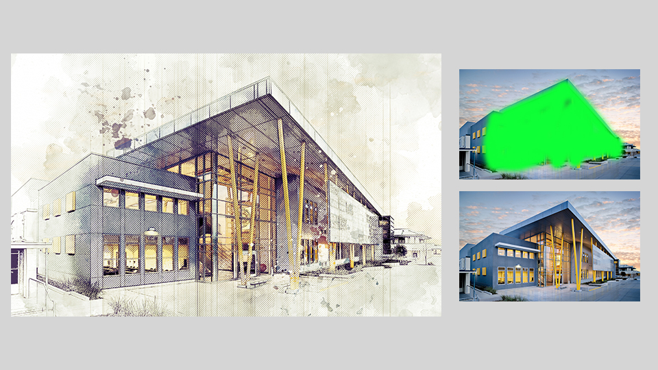 Architecture Sketch Art Action SlideSalad