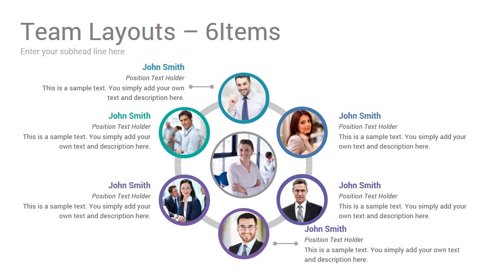 Team Introduction Slides PowerPoint Presentation Template SlideSalad