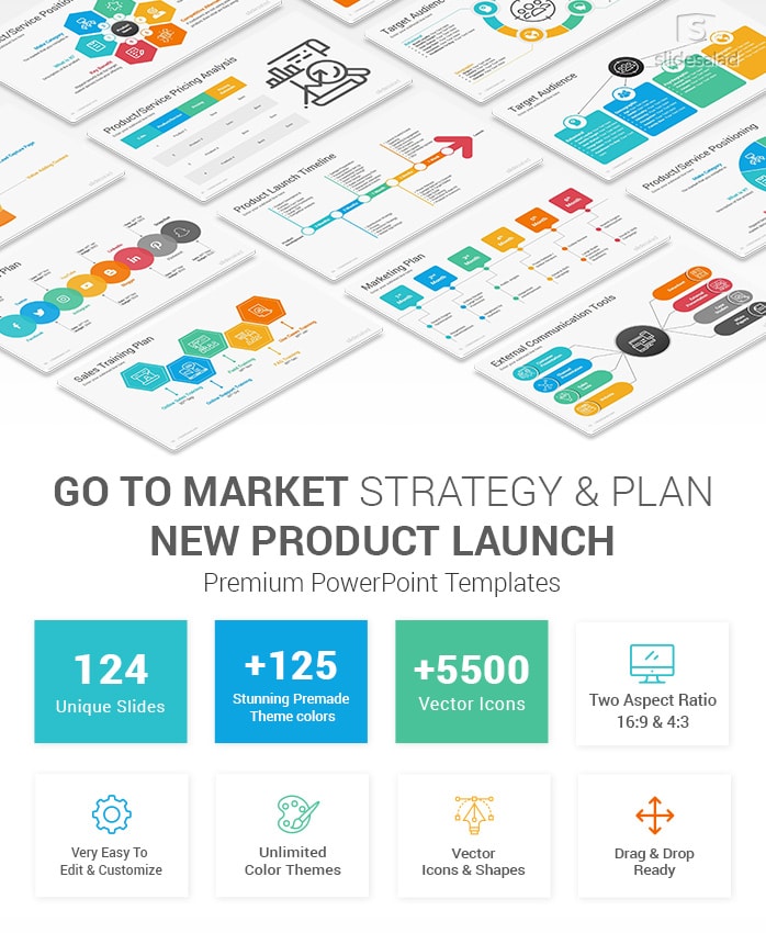 New Product Launch Go To Market Plan & Strategy PowerPoint Templates