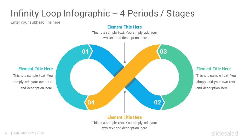 Best Infinity Loop Infographics PowerPoint Template Diagrams SlideSalad