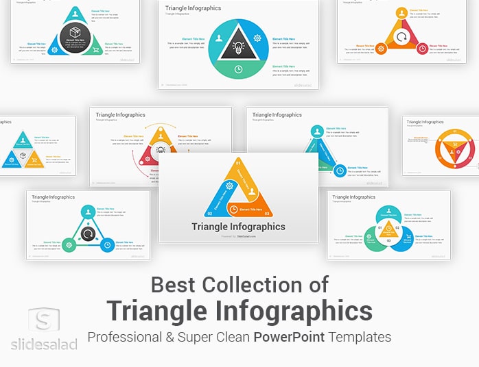 Best Triangle Infographics PowerPoint Template Shapes SlideSalad