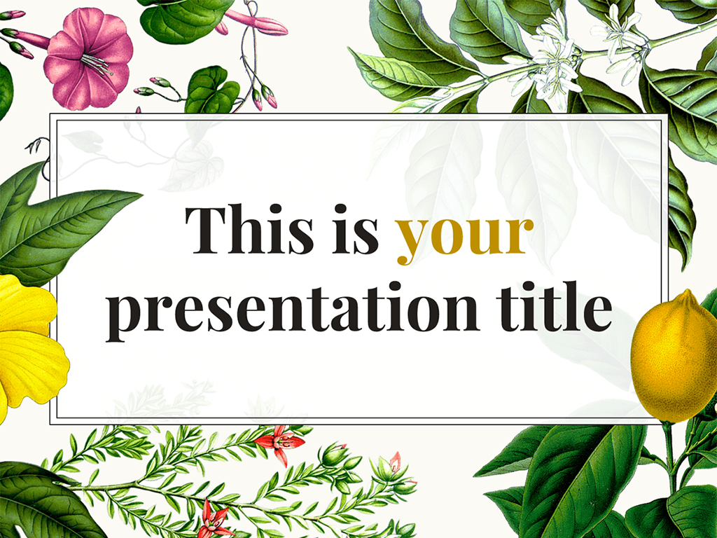 Plant Google Slides Template