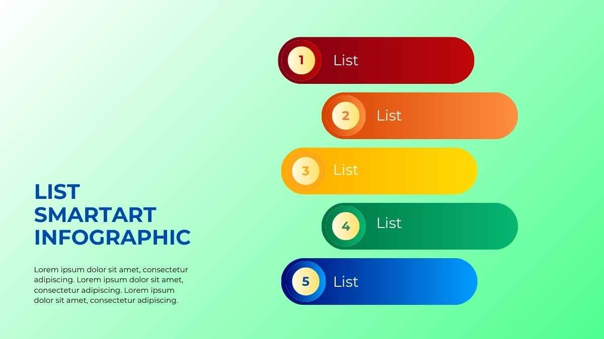 Infographic List Template Powerpoint Free