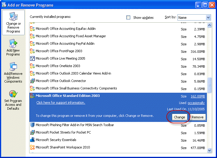 How to Repair Office 2010, 2007, or 2003 Installations