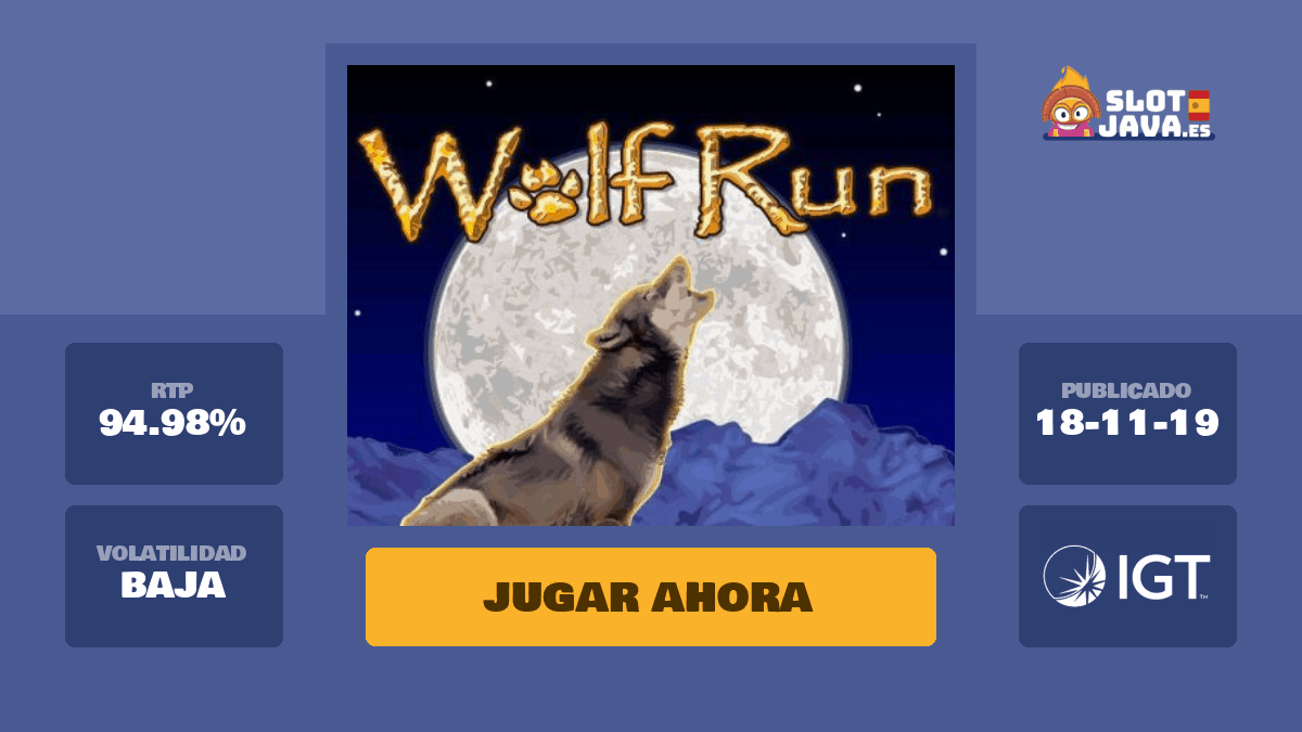 Ahora o nunca ¡prueba gratis Wolf Run de IGT!