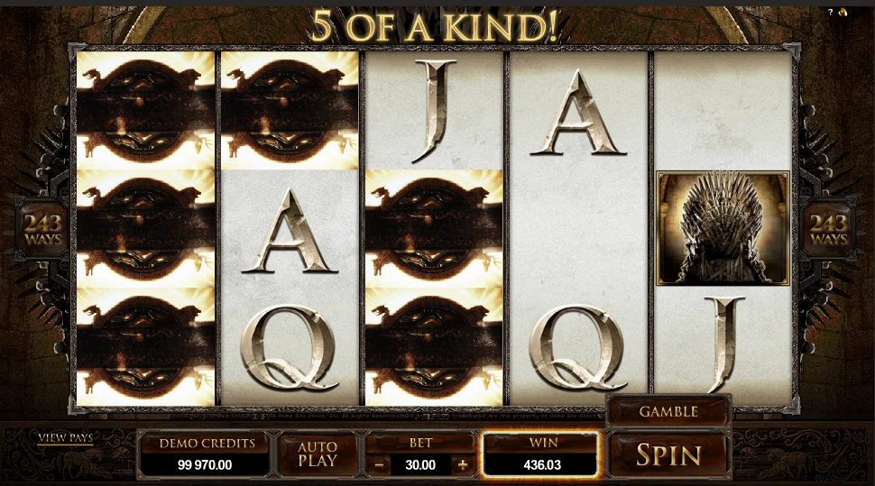 Game of Thrones Slot Machine FREE PLAY