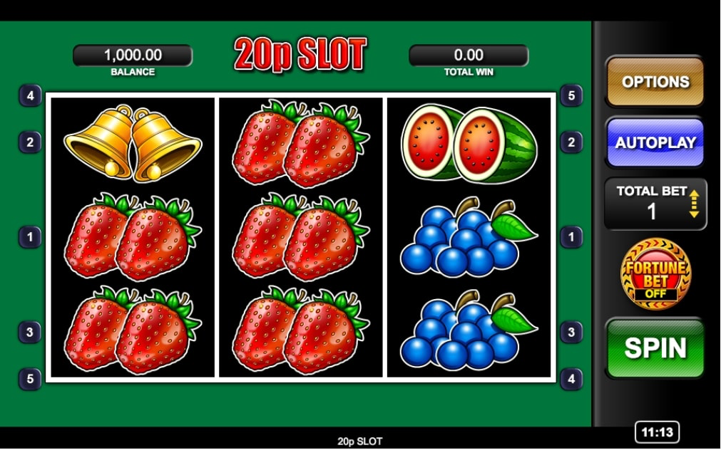 20p Slot Slot Review, Bonuses & Free Play (95 RTP)