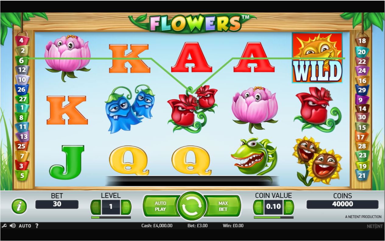 Flowers Slot Review, Bonuses & Free Play (96.32 RTP)