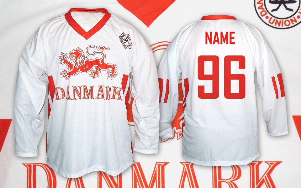 Hockey jersey Denmark white Slovan