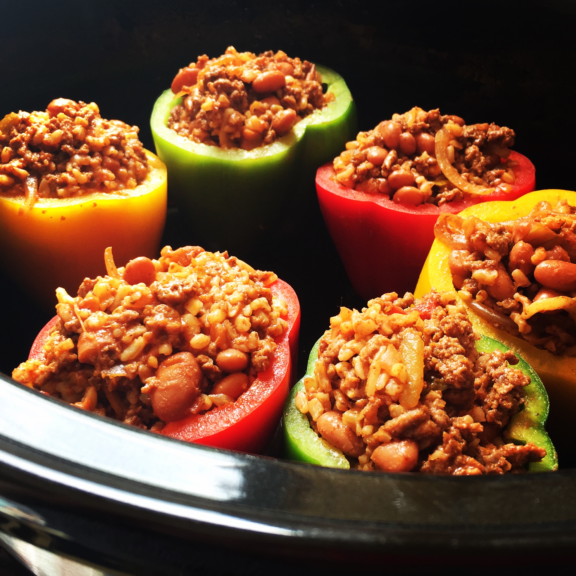 Mexican Stuffed Capsicums Slow Cooker Central