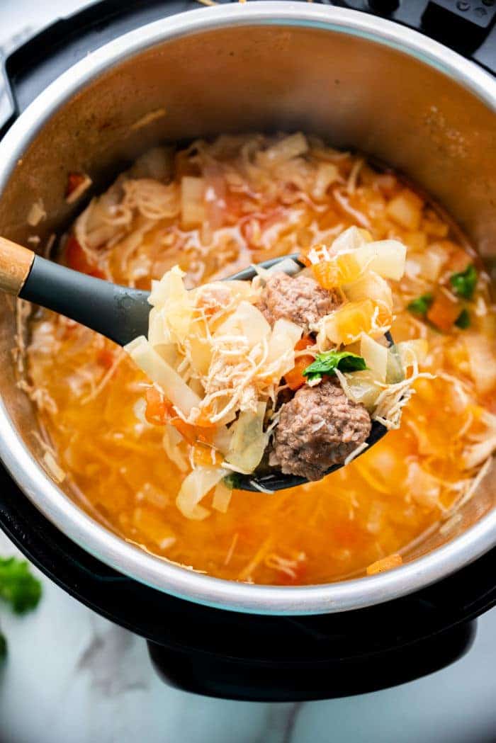 Instant Pot Keto Cabbage Soup Slow Cooker or Pressure Cooker