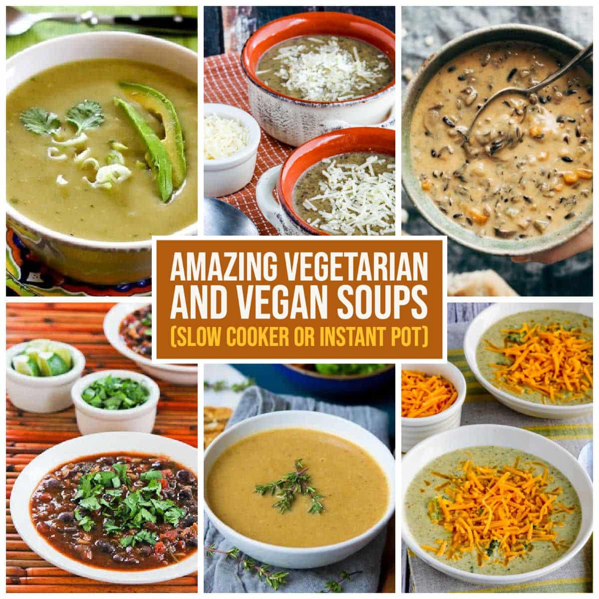 Amazing Vegetarian and Vegan Soups (Slow Cooker and Instant Pot) Slow