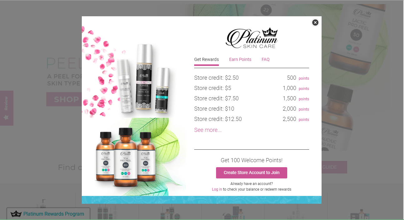 Platinum Skin Care S Loyalty