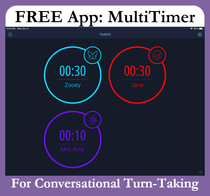 FREE app Multiple Timers for Advanced Conversational TurnTaking