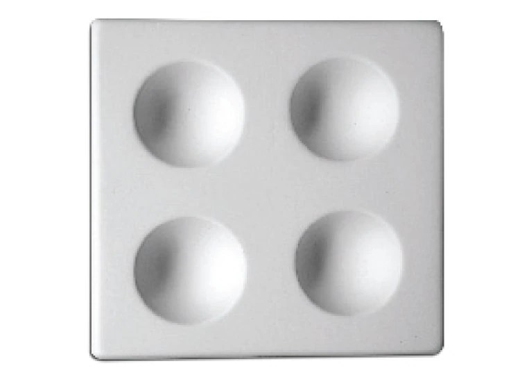 Half Sphere Cube Tray, slumping