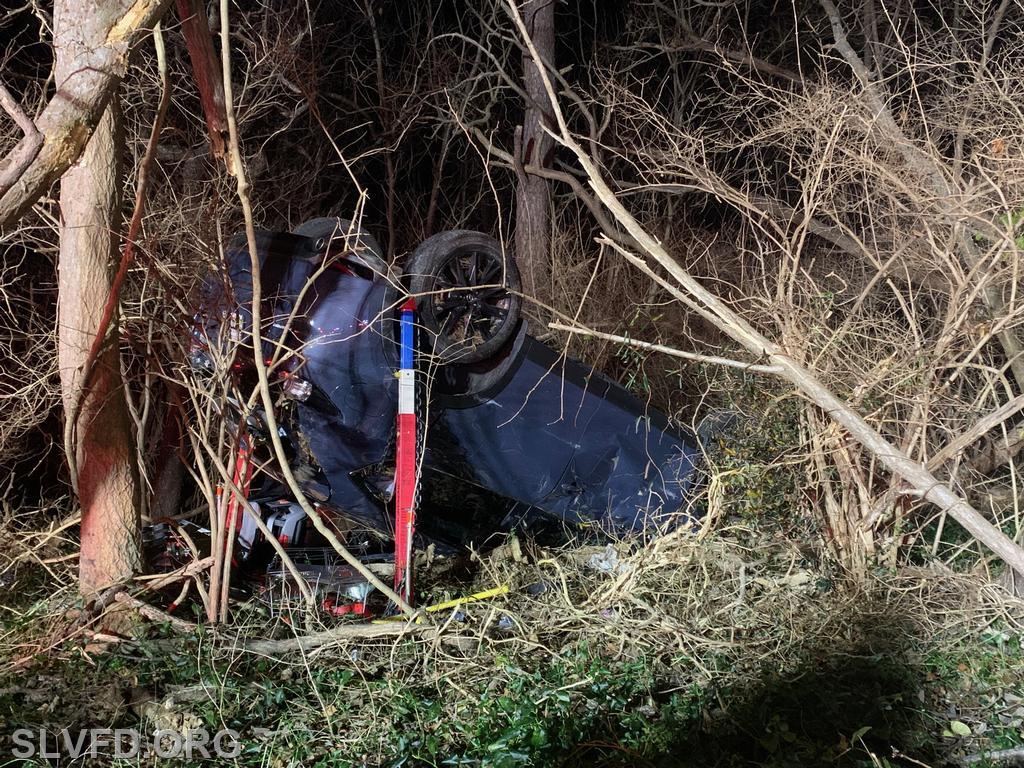 Early Morning Accident Rt4 and Sixes Road Saint Leonard Volunteer