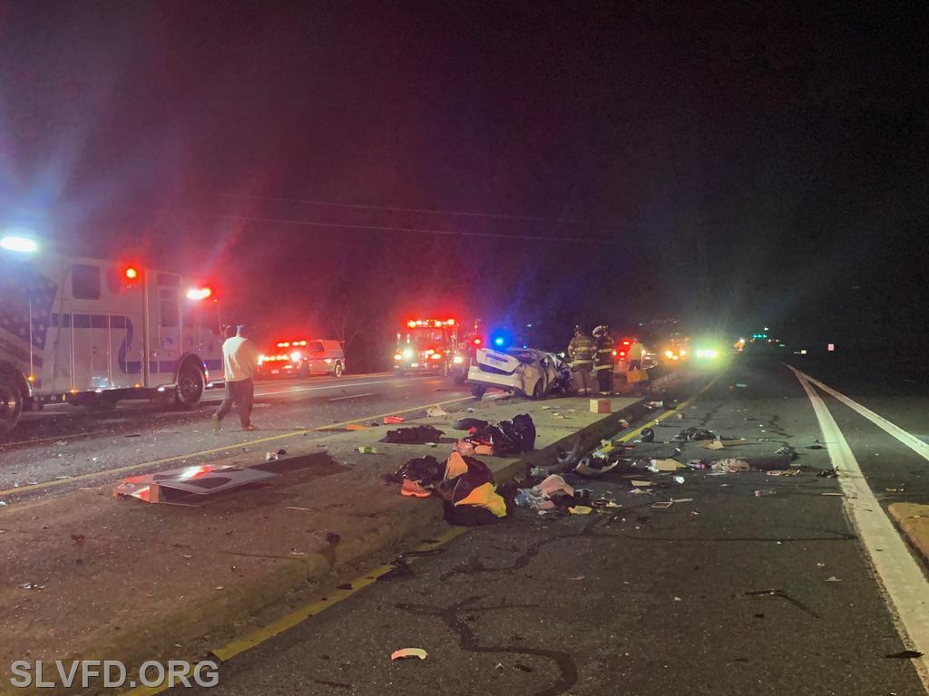 Early Morning Auto Accident Saint Leonard Volunteer Fire Department